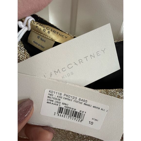 NWT Stella McCartney gold glittery jumpsuit Size 10 (girls) - Picture 5 of 5